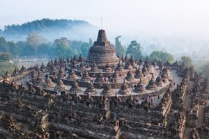 Borobudur, temple, rattan,