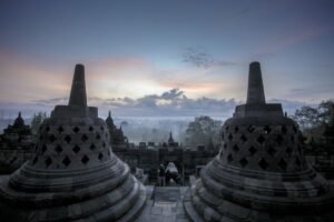 Borobudur, temple, rattan,